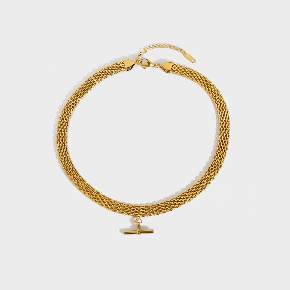 Daria – Collar Mesh con Cierre T-Bar