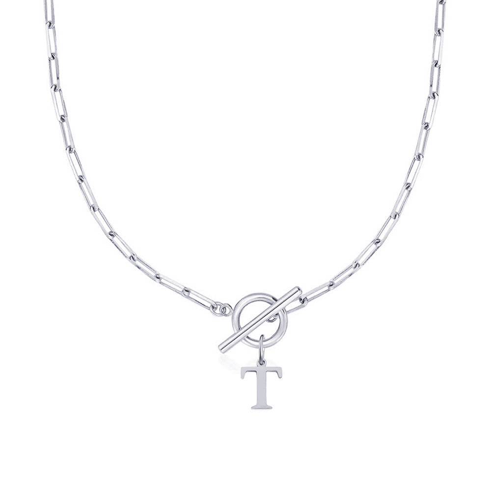 Amara – Collar Inicial en Eslabones de Papel