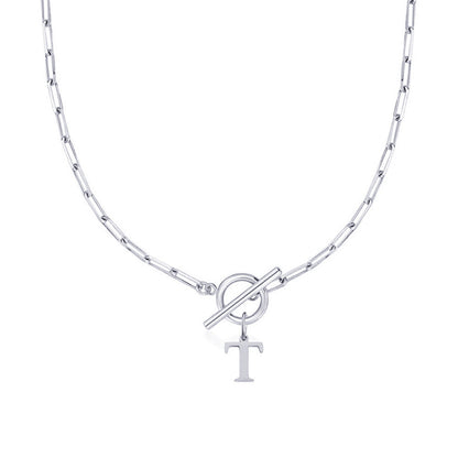 Amara – Collar Inicial en Eslabones de Papel