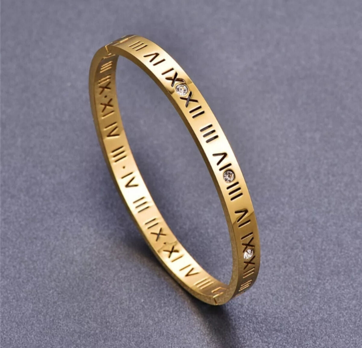 Maximus – Pulsera de Titanio con Números Romanos