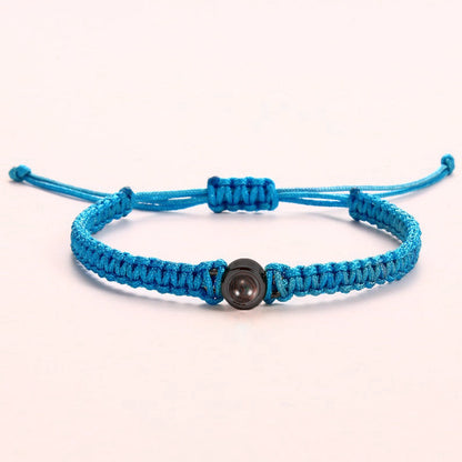 Clara – Pulsera de Foto Trenzada Personalizada