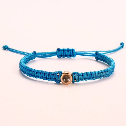 Clara – Pulsera de Foto Trenzada Personalizada