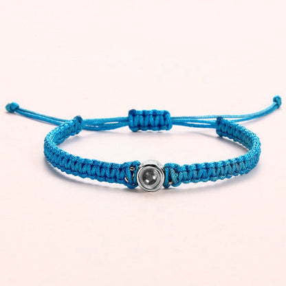 Clara – Pulsera de Foto Trenzada Personalizada
