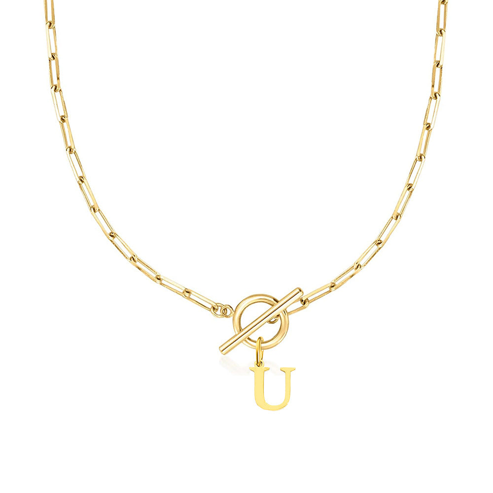 Amara – Collar Inicial en Eslabones de Papel