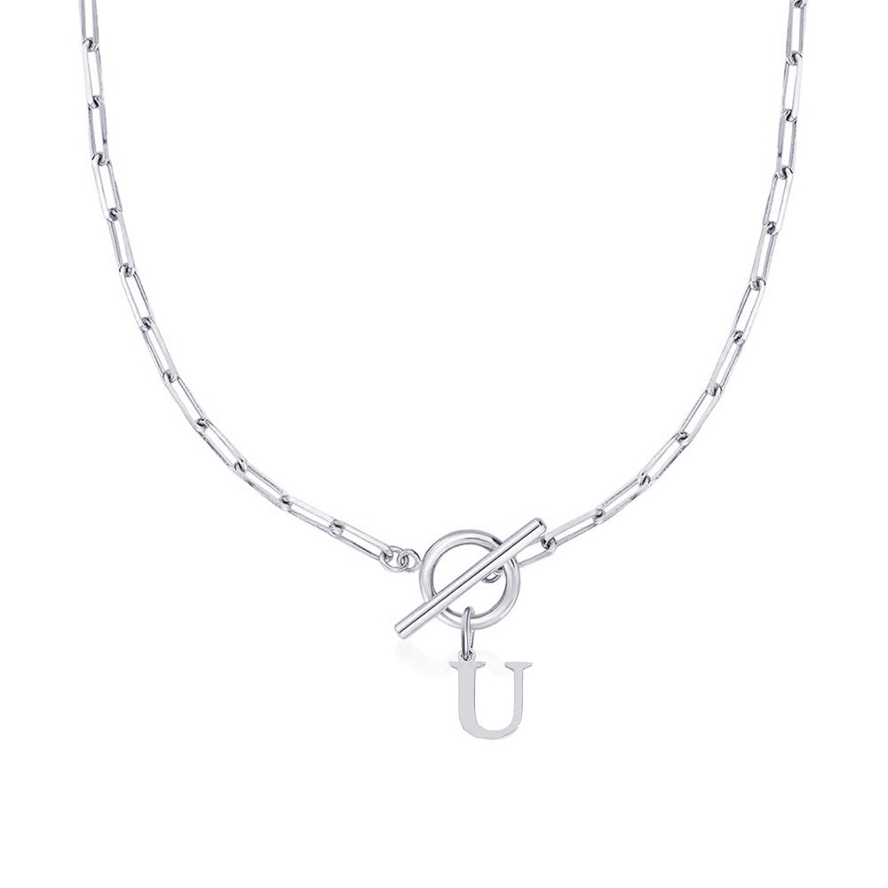Amara – Collar Inicial en Eslabones de Papel