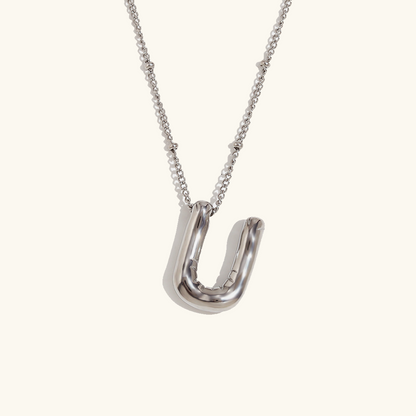 Collar de Iniciales de Oro con Bola