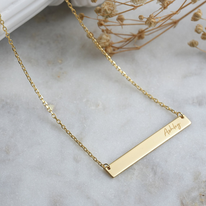 Name Bar Necklace - Collar de Barras Personalizado