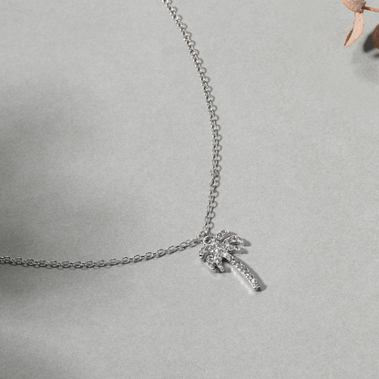 Collar de palma - Colgante de tema isleño