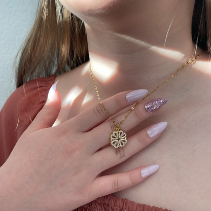 Collar de Trébol de Cuatro Hojas