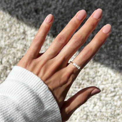 Mini anillo de perlas de agua dulce