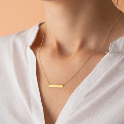 Name Bar Necklace - Collar de Barras Personalizado