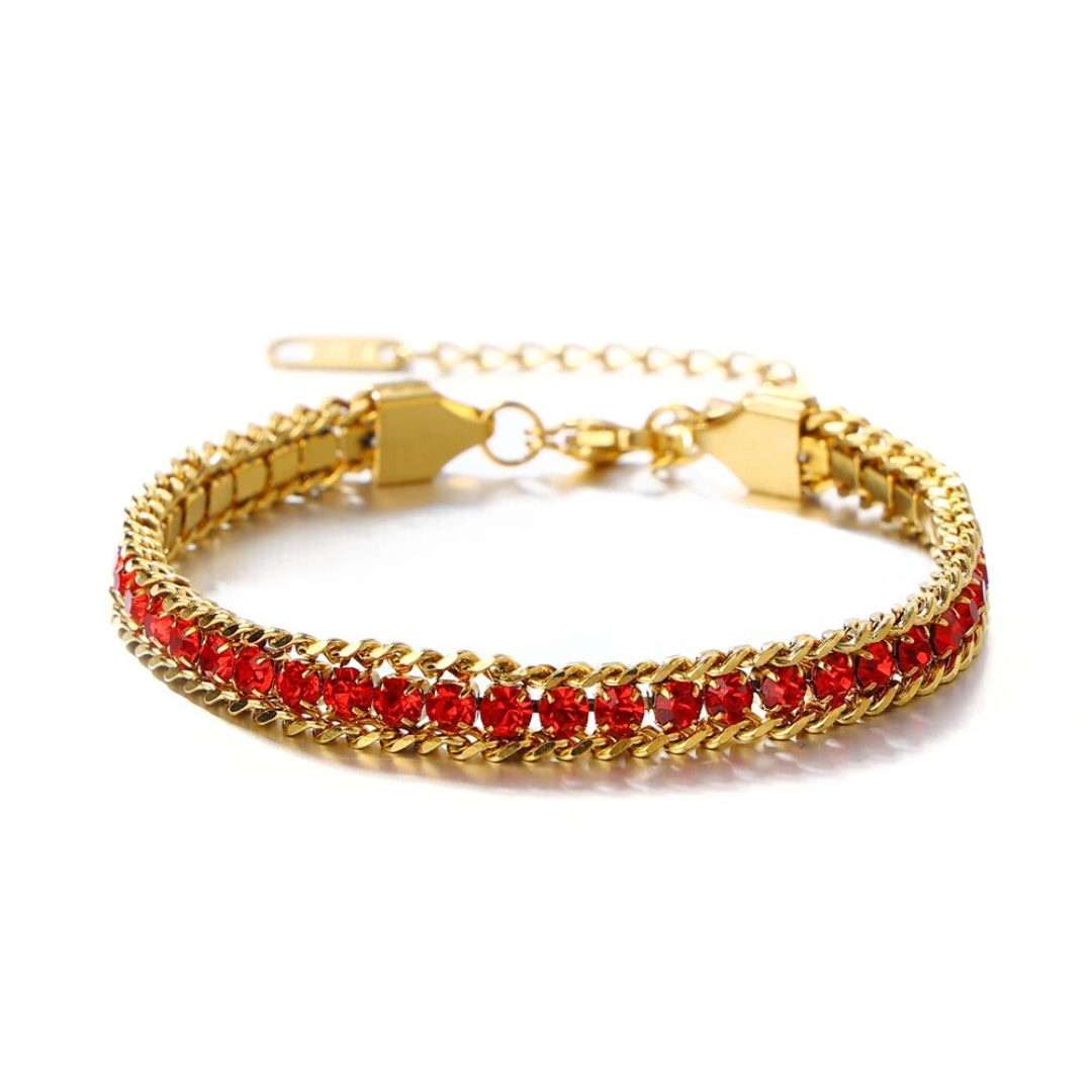 Nica – Pulsera de Acero Inoxidable de Tres Capas