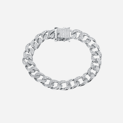 Rafaela – Pulsera Cadena Cuban Brillante