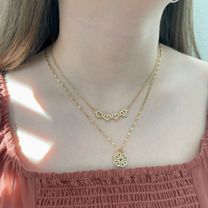 Collar de Trébol de Cuatro Hojas
