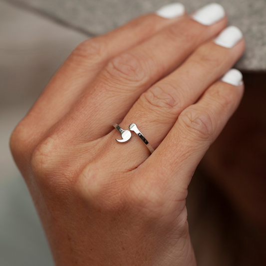 Anillo Semicolon Delicado - Anillo de Resiliencia