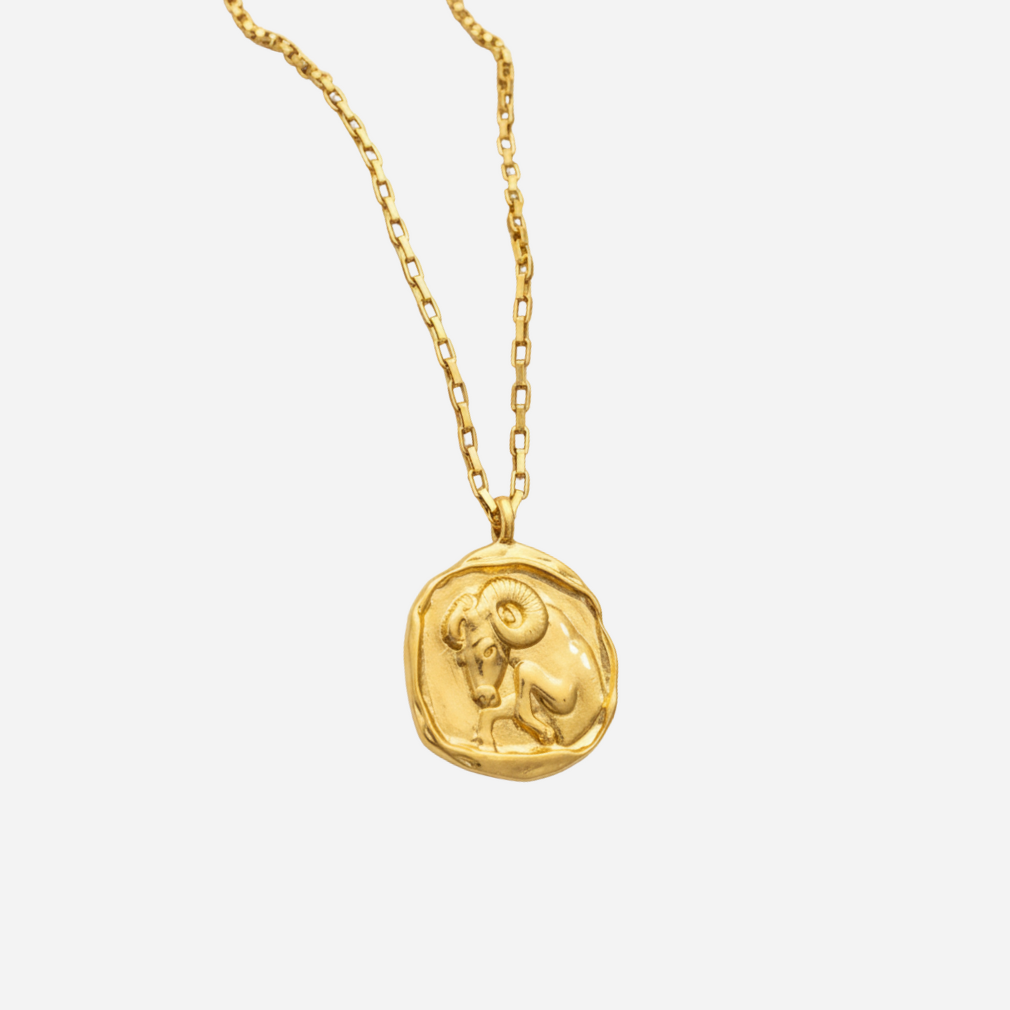 Zeki – Collar Medallón Zodiaco Dorado