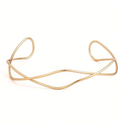 Collar de alambre trenzado - Gargantilla moderna con giro