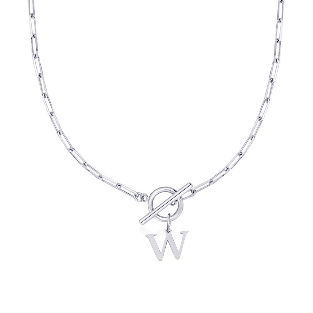 Amara – Collar Inicial en Eslabones de Papel