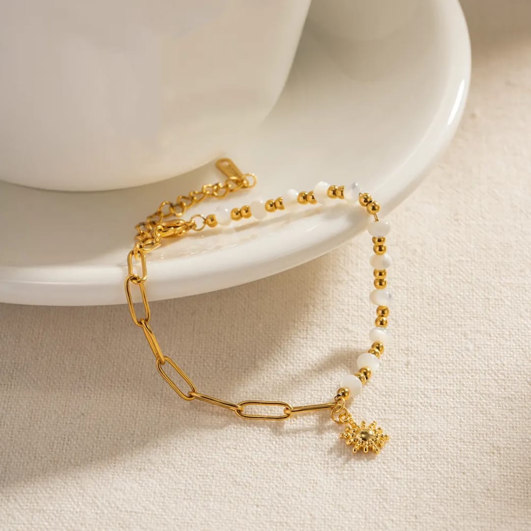 Solara – Pulsera Sueño de Girasol Elegante