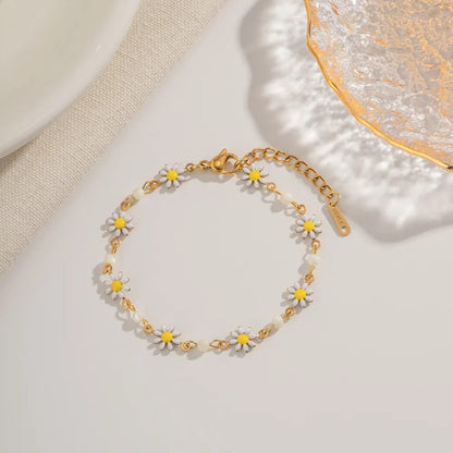 Dalia – Pulsera Margarita Floral Elegante