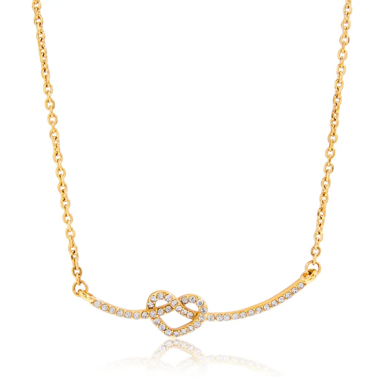 Valeria – Collar Corazón Brillante