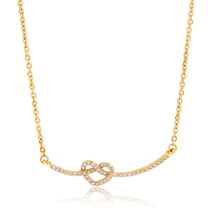 Valeria – Collar Corazón Brillante