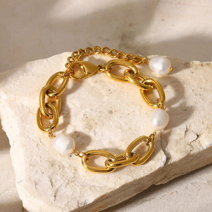 Daniela – Pulsera Fina con Perla Blanca