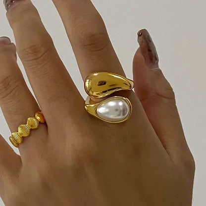 Nerisa – Anillo de Perla Elegante