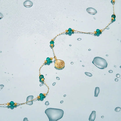 Nea – Collar Concha Dorado
