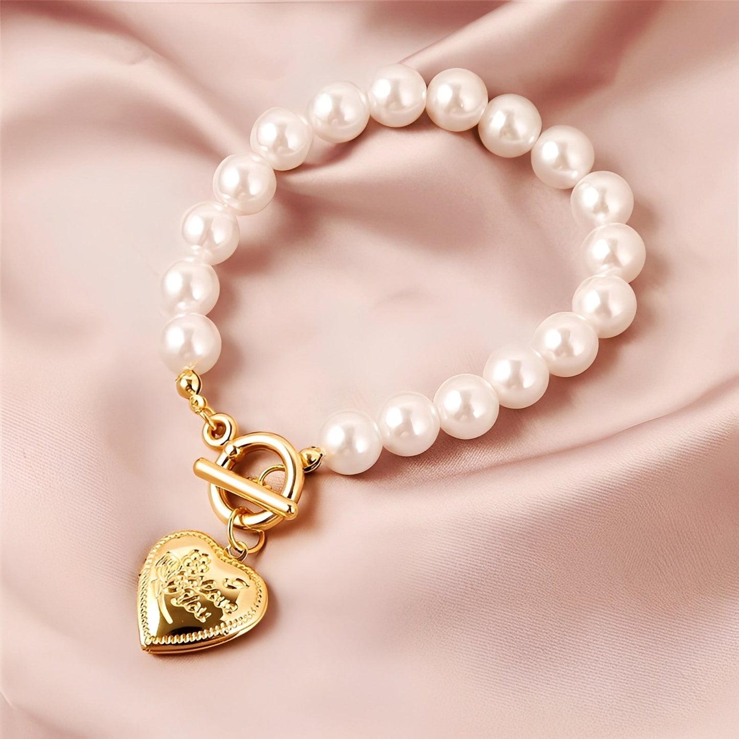 Isaline – Pulsera Elegante Perlas & Oro