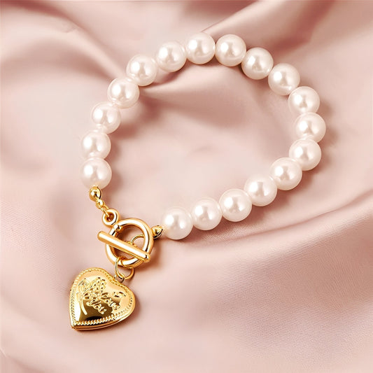 Isaline – Pulsera Elegante Perlas & Oro