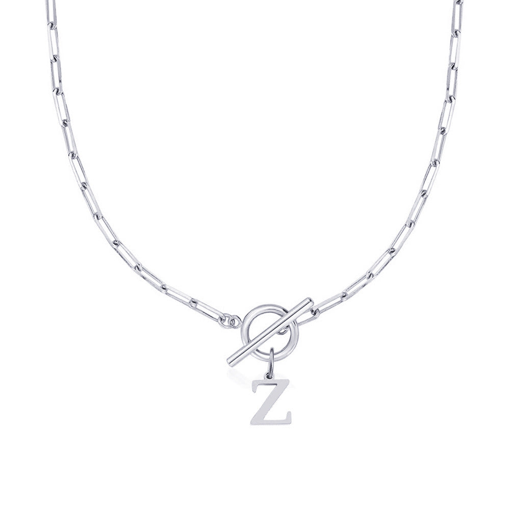 Amara – Collar Inicial en Eslabones de Papel