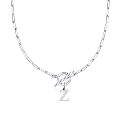 Amara – Collar Inicial en Eslabones de Papel