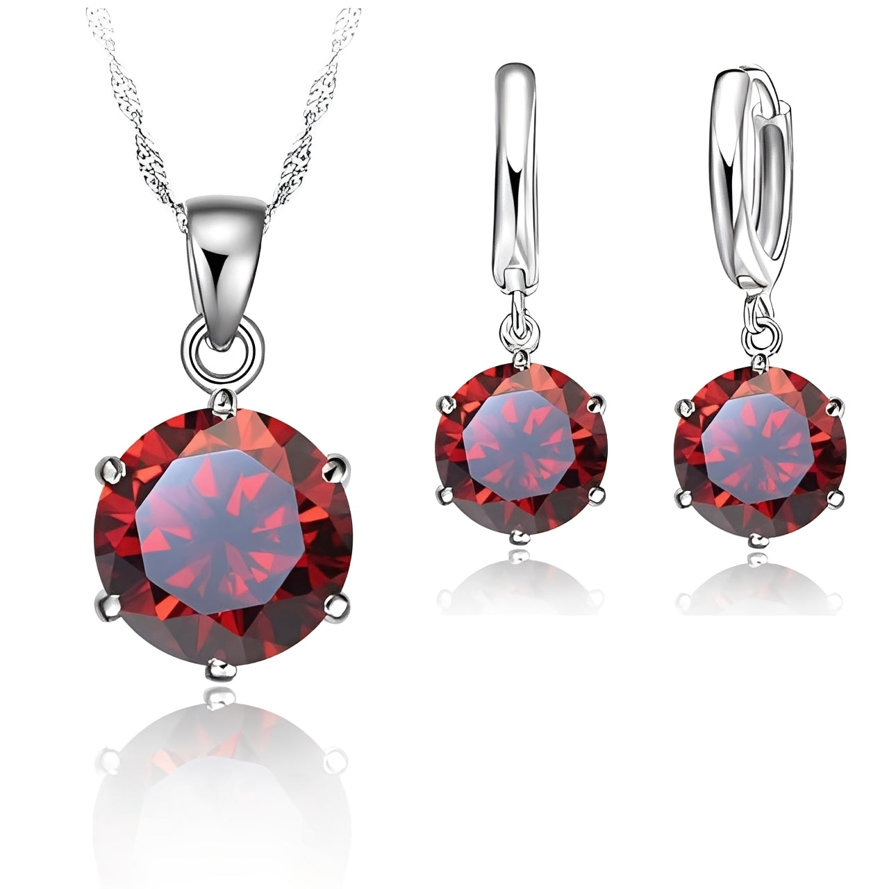Sylvaine – Conjunto Elegante en Cristal