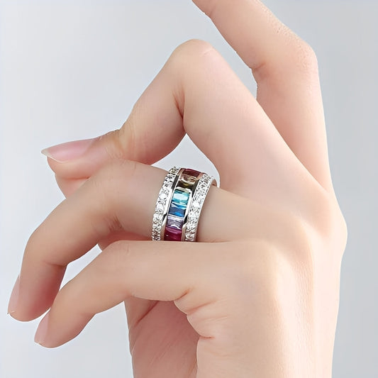 Sheena – Anillo Multi-Piedras en Plata 925