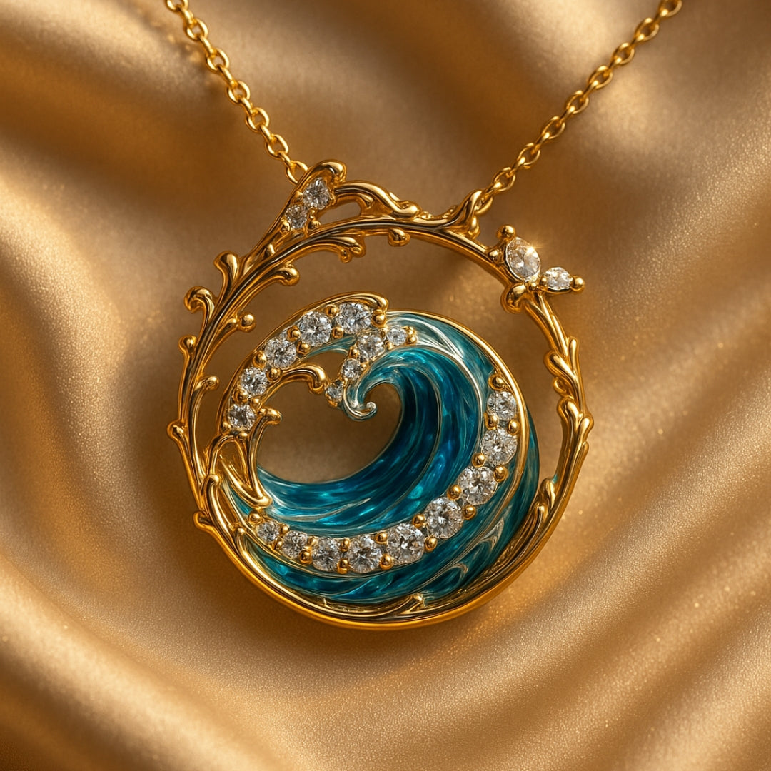Oceana – Collar Minimalista Dorado al Encanto Marino