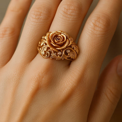 Raisa – Anillo Flor Dorada