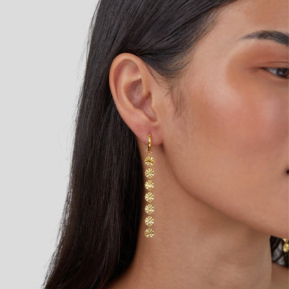 Zaya – Aretes de Disco en Oro 18K
