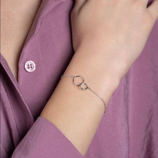 Pulsera de anillos entrelazados - Anillos entrelazados