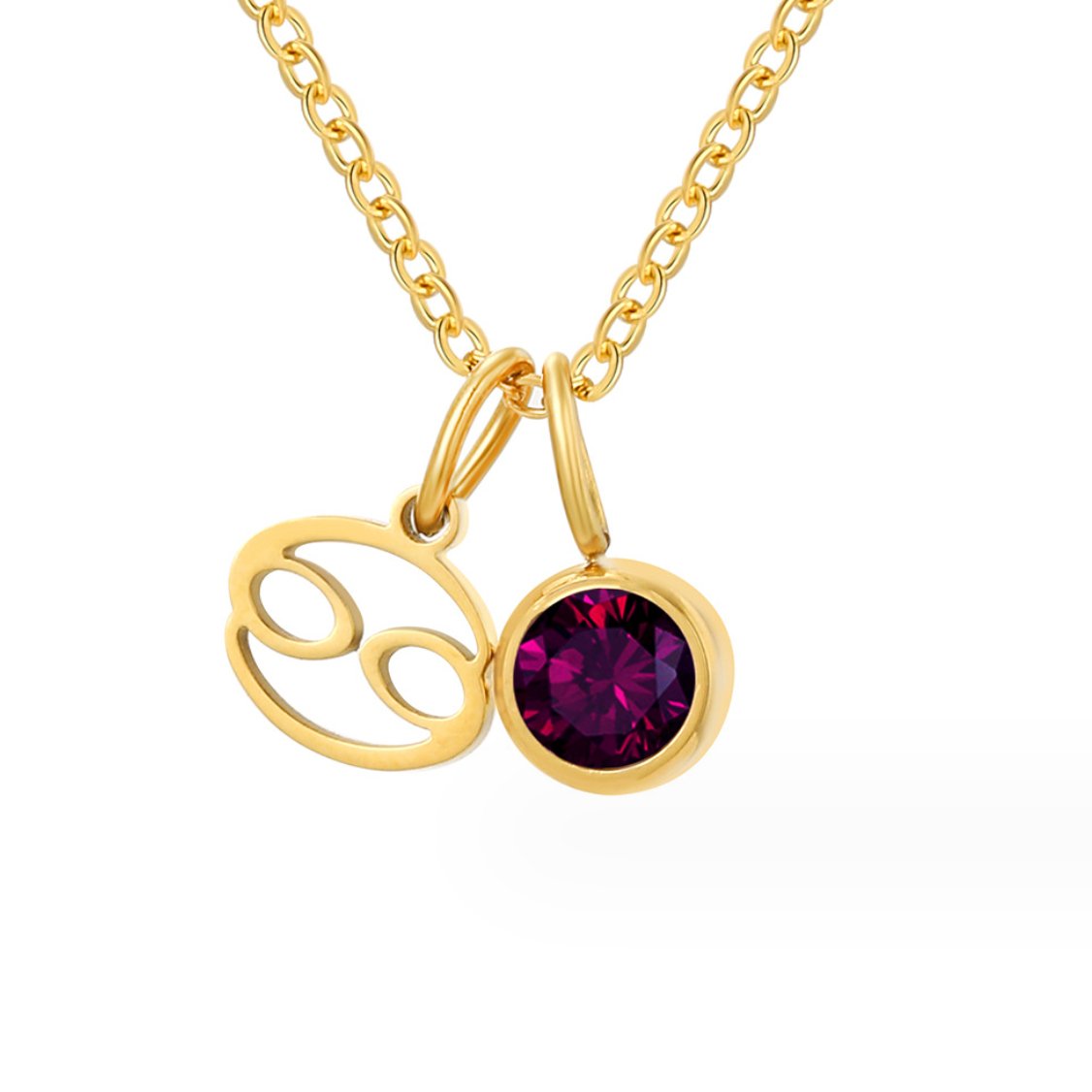 Shay – Collar zodiacal con piedra de nacimiento