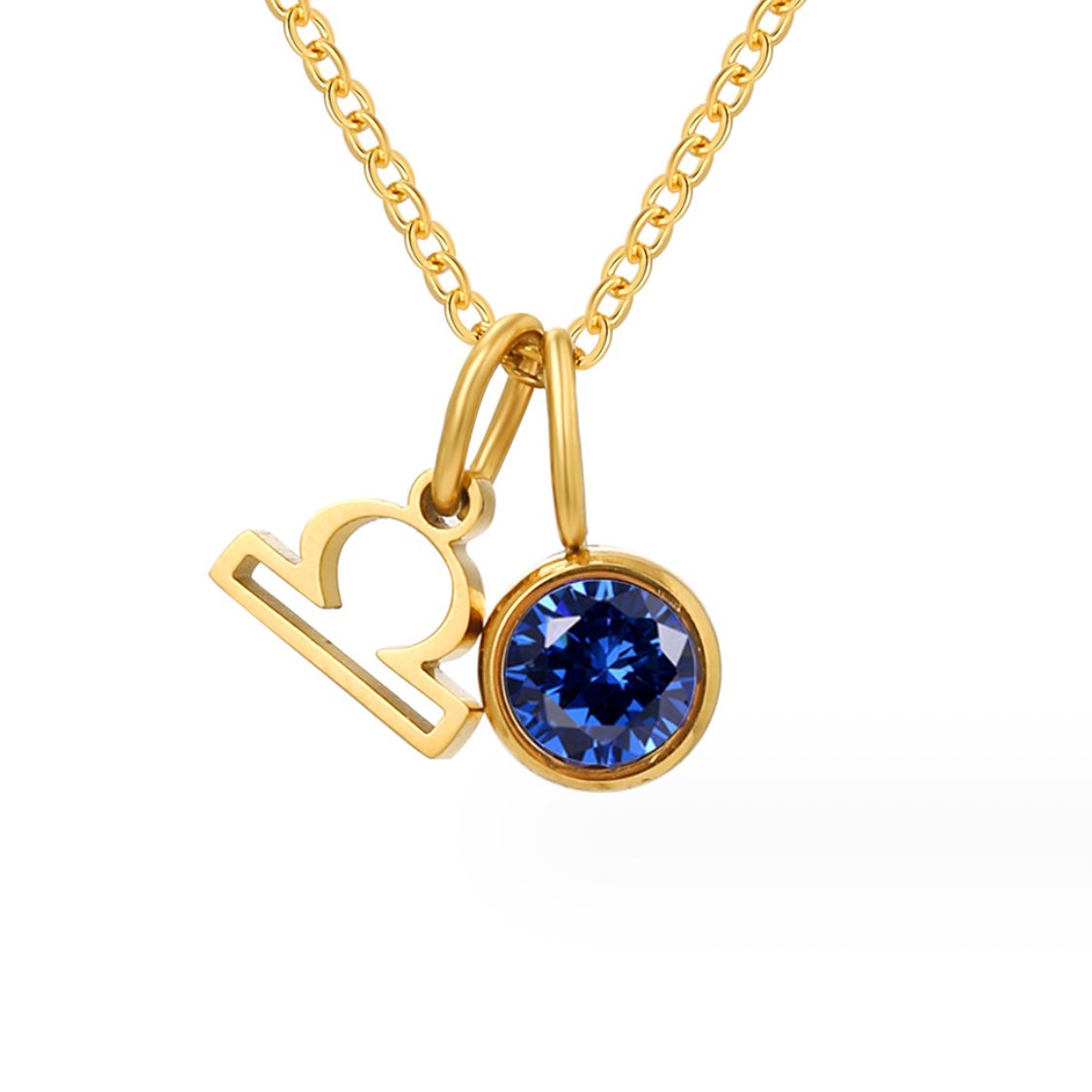 Shay – Collar zodiacal con piedra de nacimiento