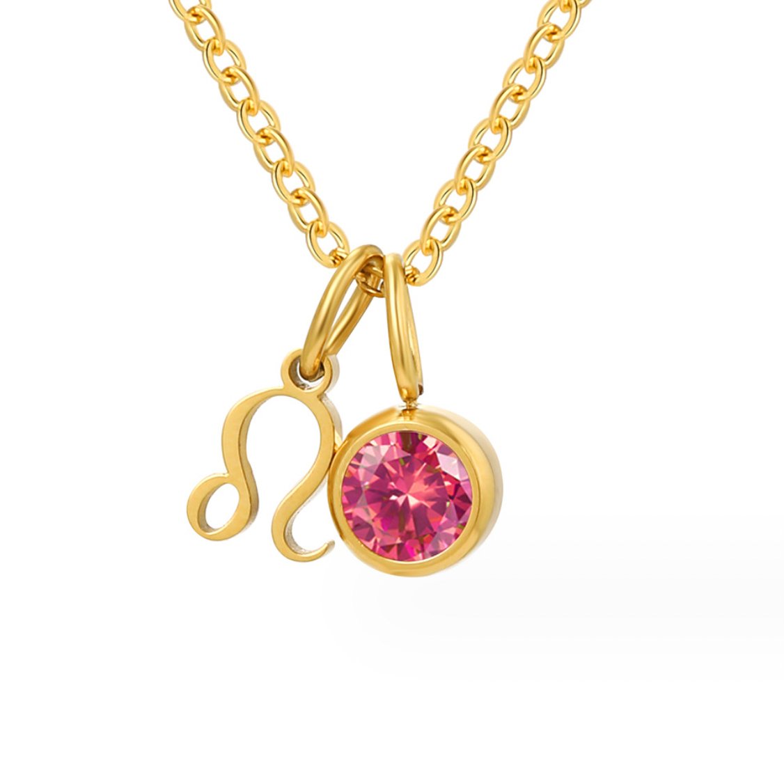 Shay – Collar zodiacal con piedra de nacimiento