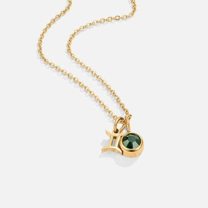 Shay – Collar zodiacal con piedra de nacimiento