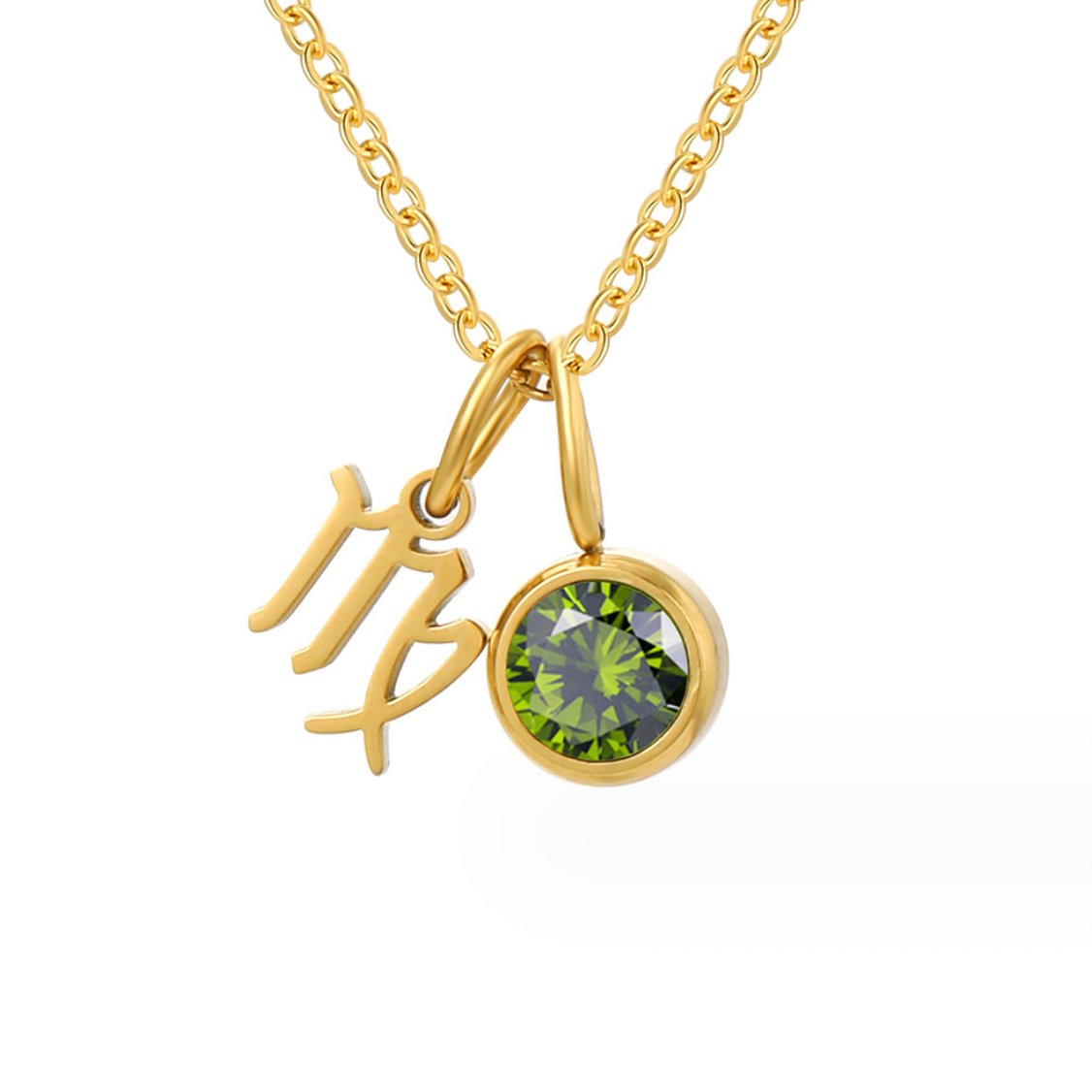 Shay – Collar zodiacal con piedra de nacimiento