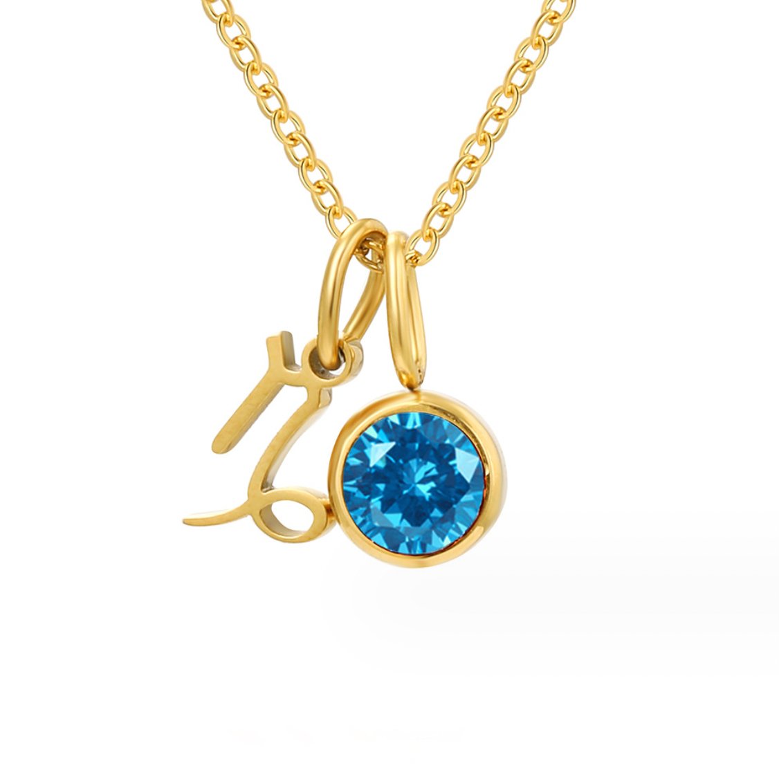 Shay – Collar zodiacal con piedra de nacimiento