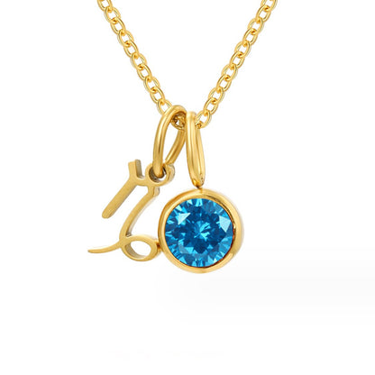 Shay – Collar zodiacal con piedra de nacimiento