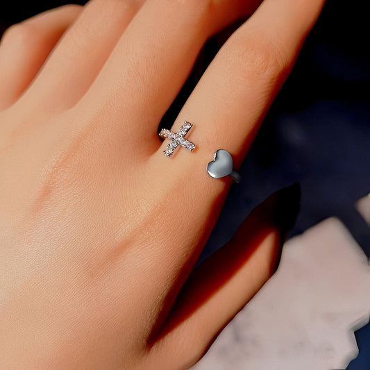 Maelys – Anillo con Cruz para Mujer
