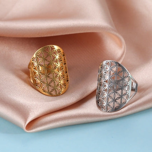 Myrrha – Anillo Energético Flor de Vida