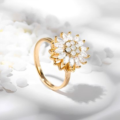 Solaya – Anillo Girasol Antiestrés