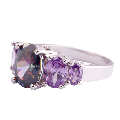 Kira – Anillo Brillante 5 Gemas Místicas